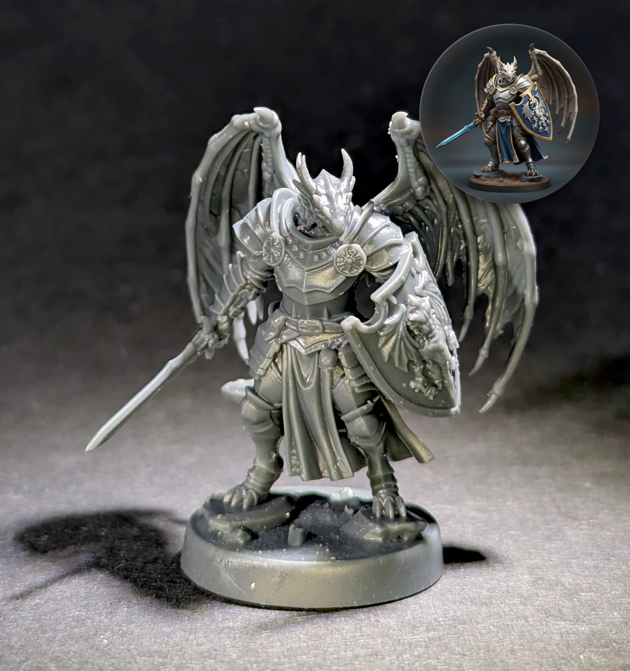 Dragon Real Mini painted miniature photograph