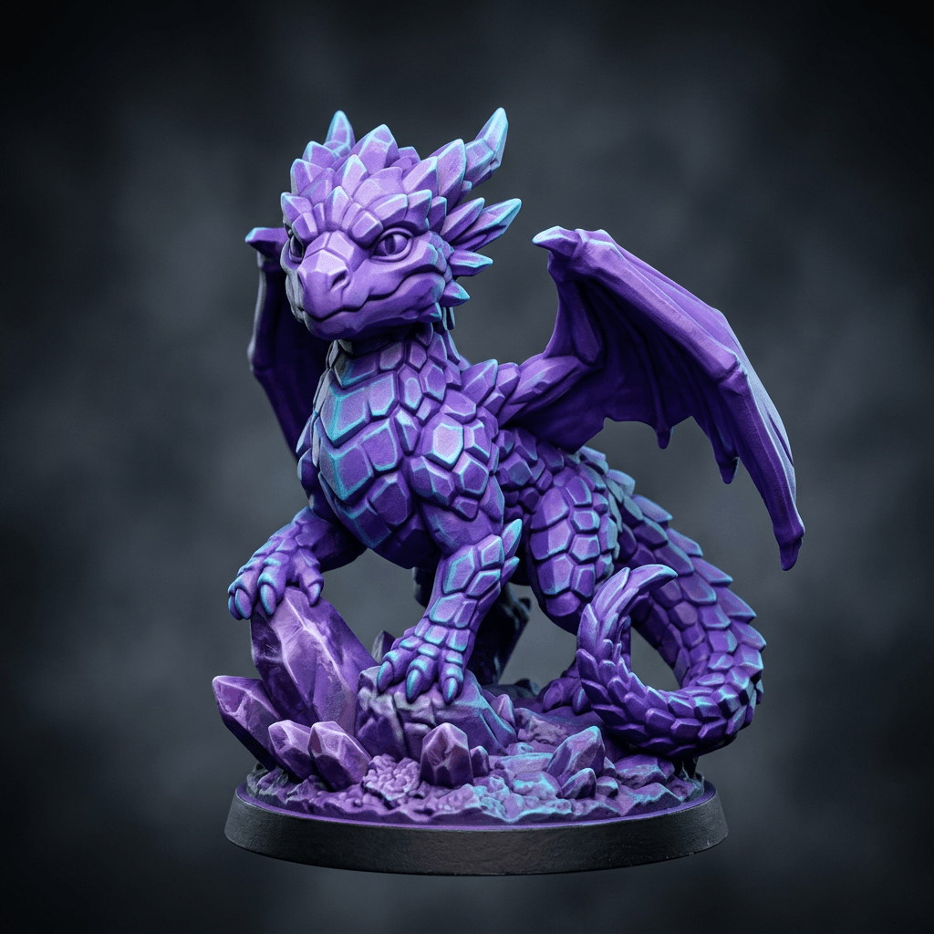 Proto Draco Cute amethyst dragon Dragon