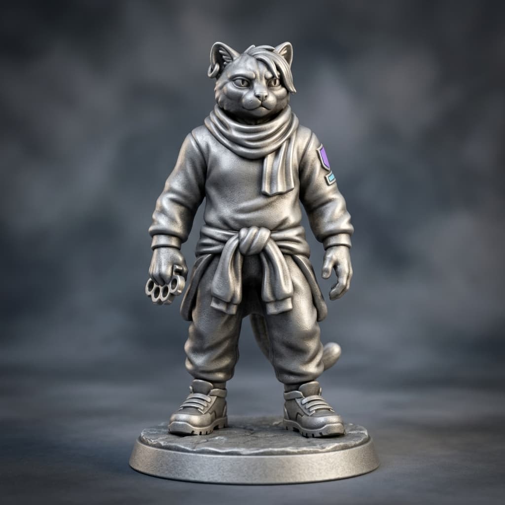 Loyd Black Footed Cat Pugilist