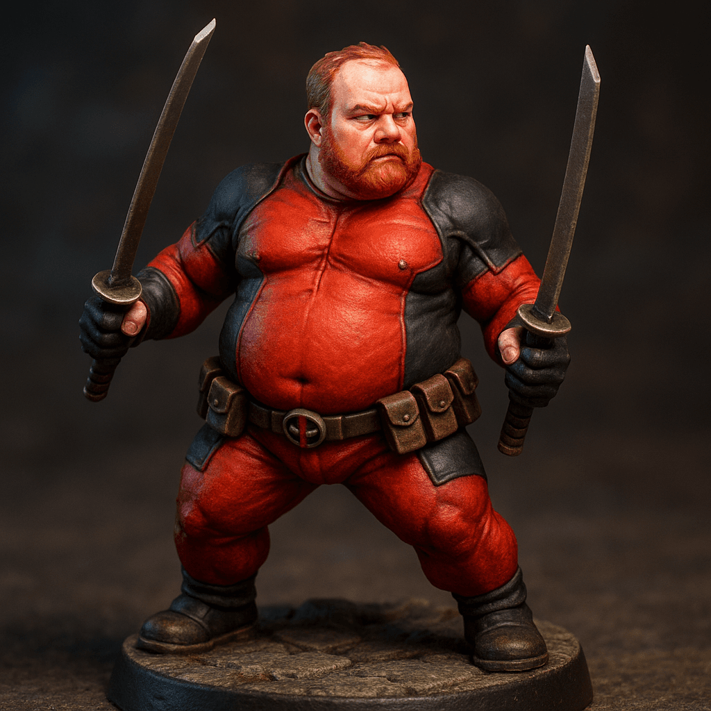 Dadpool deadpool with a dad bod Ninja