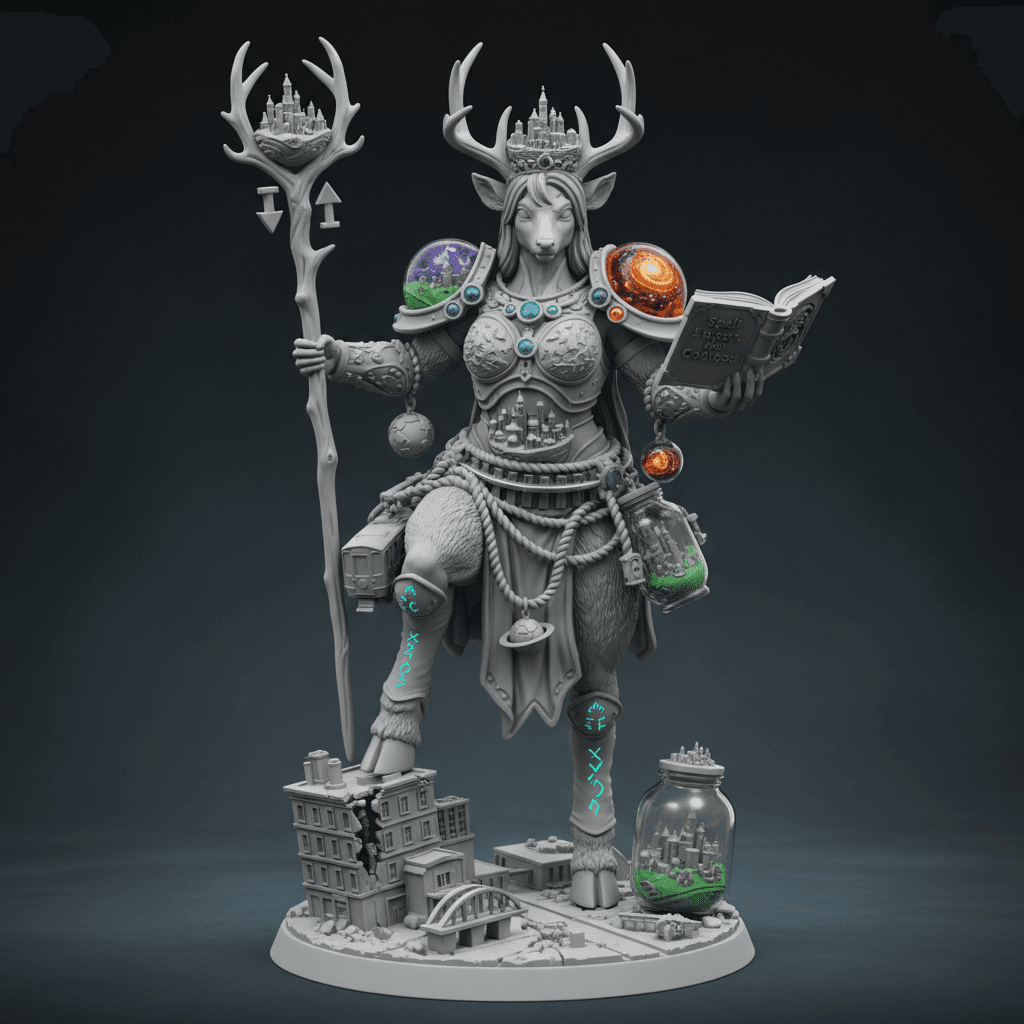 Giantess Futa Deer of the north Futa/herm - Deer head - satyr (whitetail deer) Giantess Futa whitetail deer