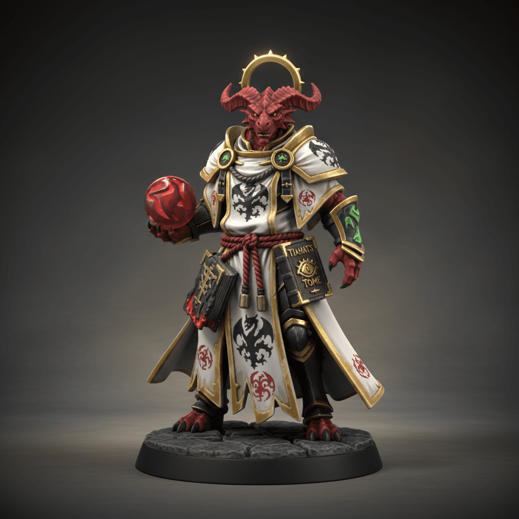Aurum Black Scar red dragonborn priest