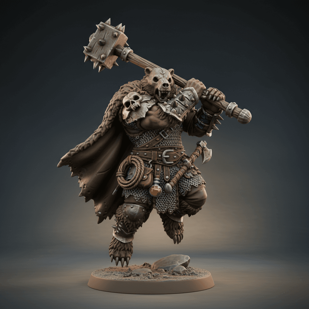Brutus Bonebraker bearfolk Barbarian
