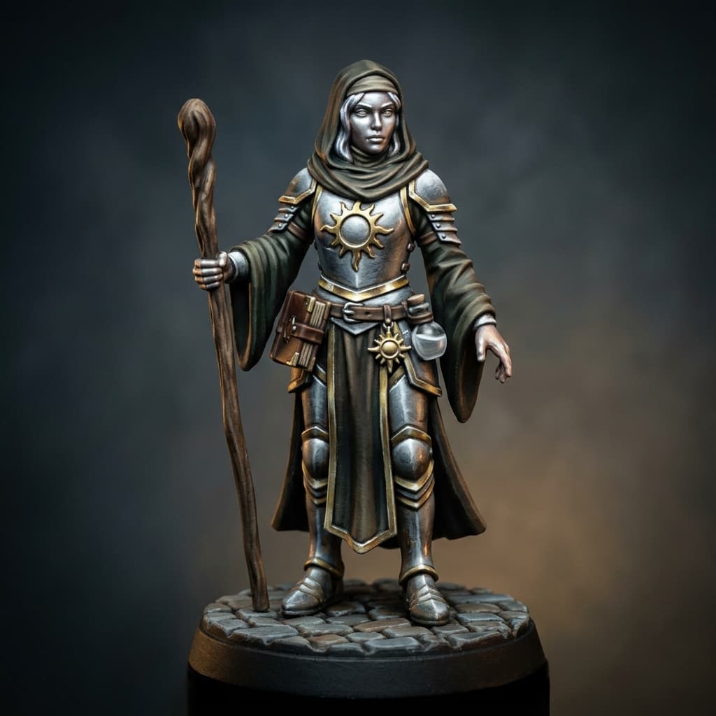 Aurelloa Aasimar Domain of light cleric