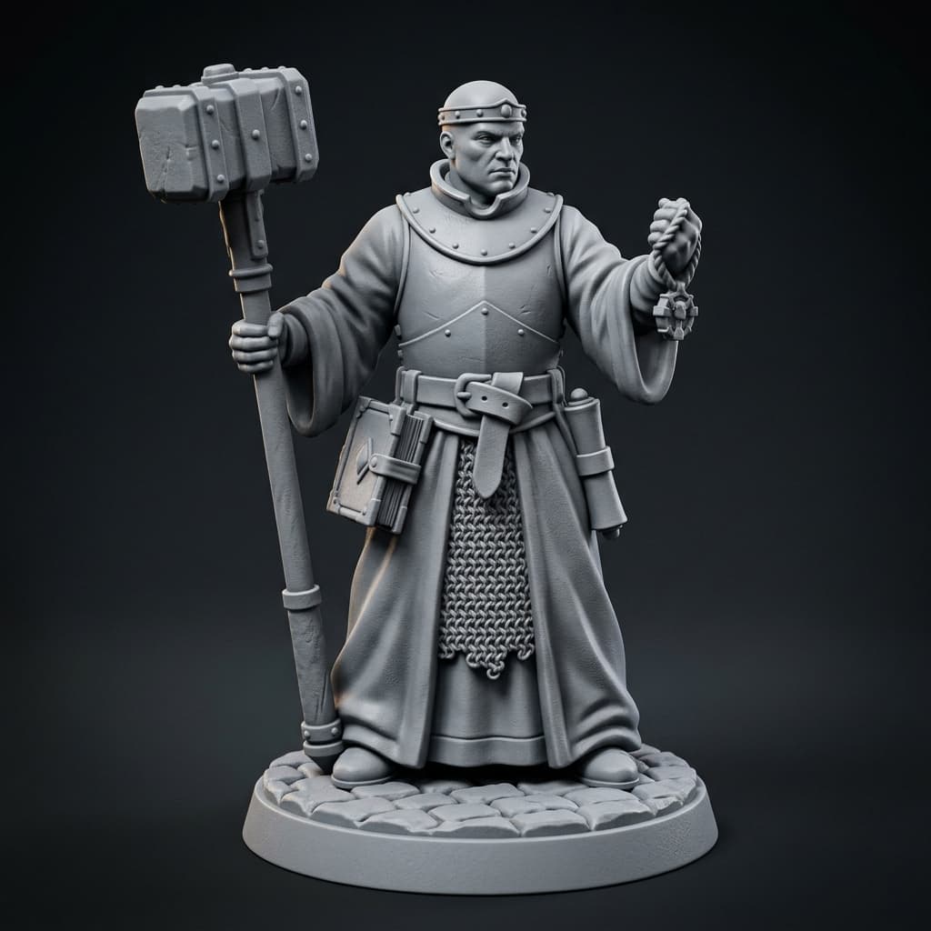 Warrior priest Human Cleric