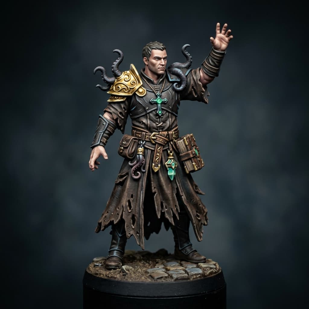 Human Warlock with Tentacles humand warlock