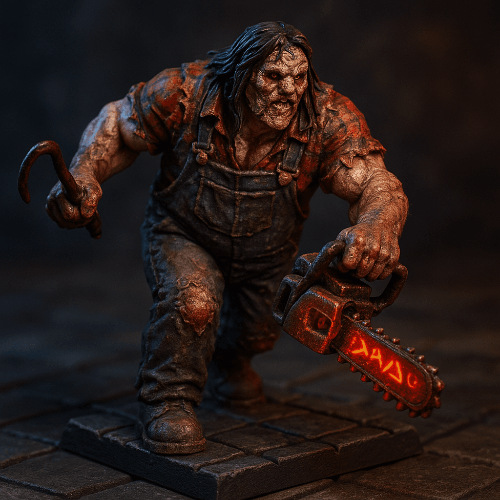 Leatherface Giant white male Barbarian
