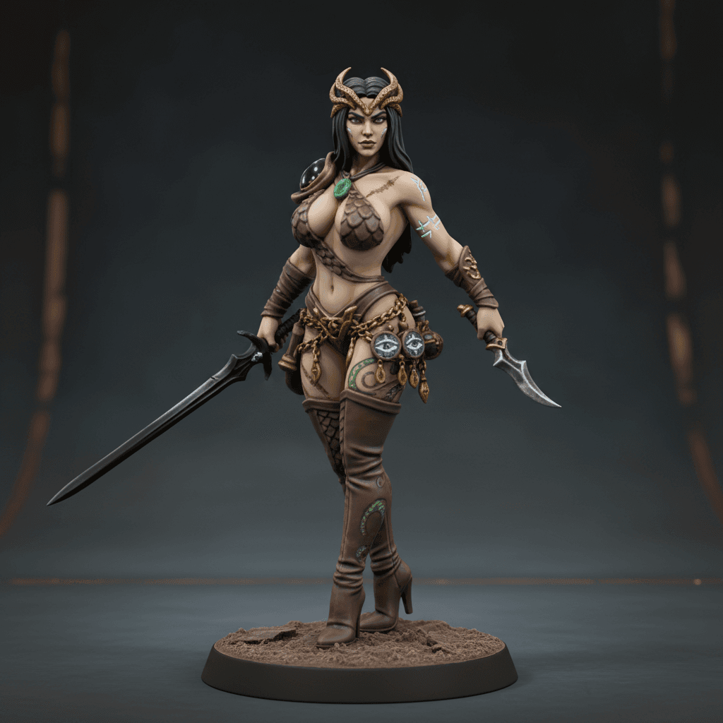 Zyra Vex’thel, the Velvet Fang sexy yuan-ti pureblood (serpent-kissed, cold-blooded beauty) sexy warlock (hexblade / forbidden temple relic)