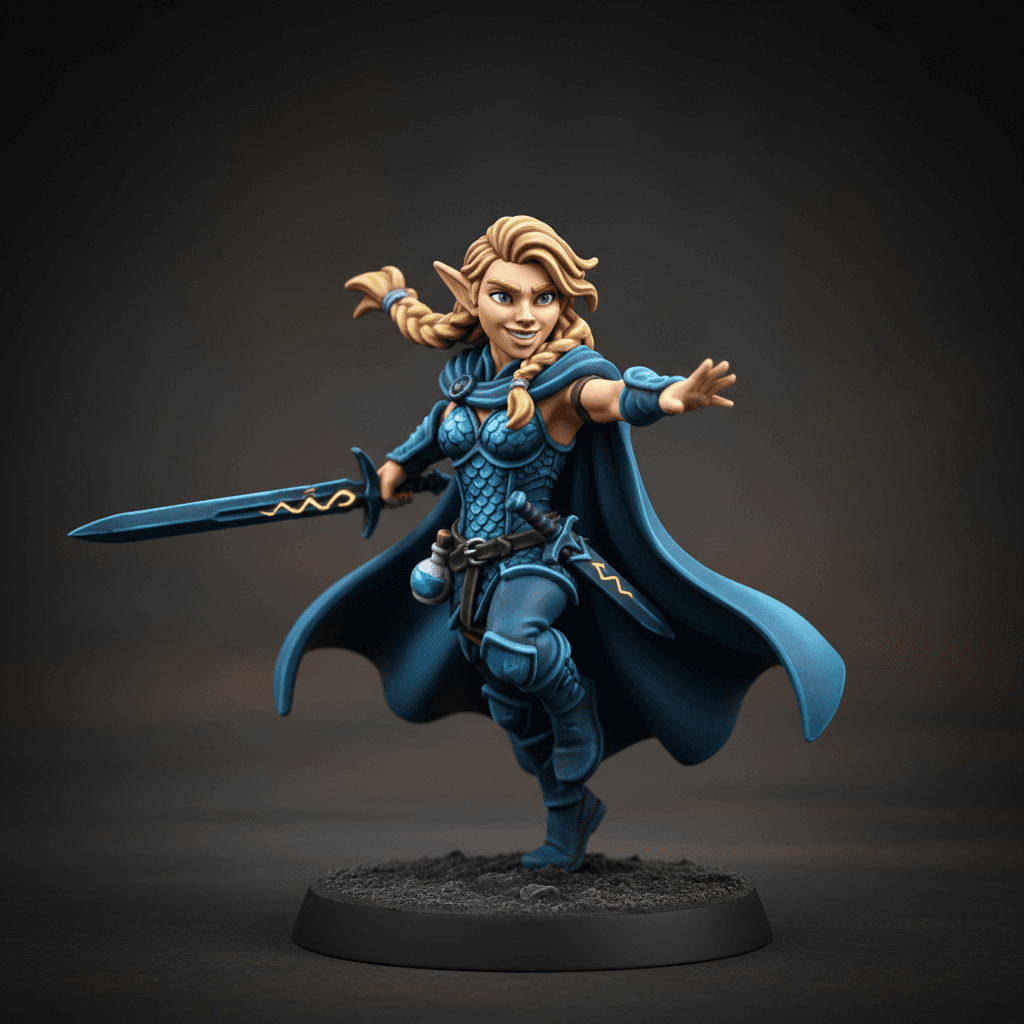 Elara wood-elf Fighter