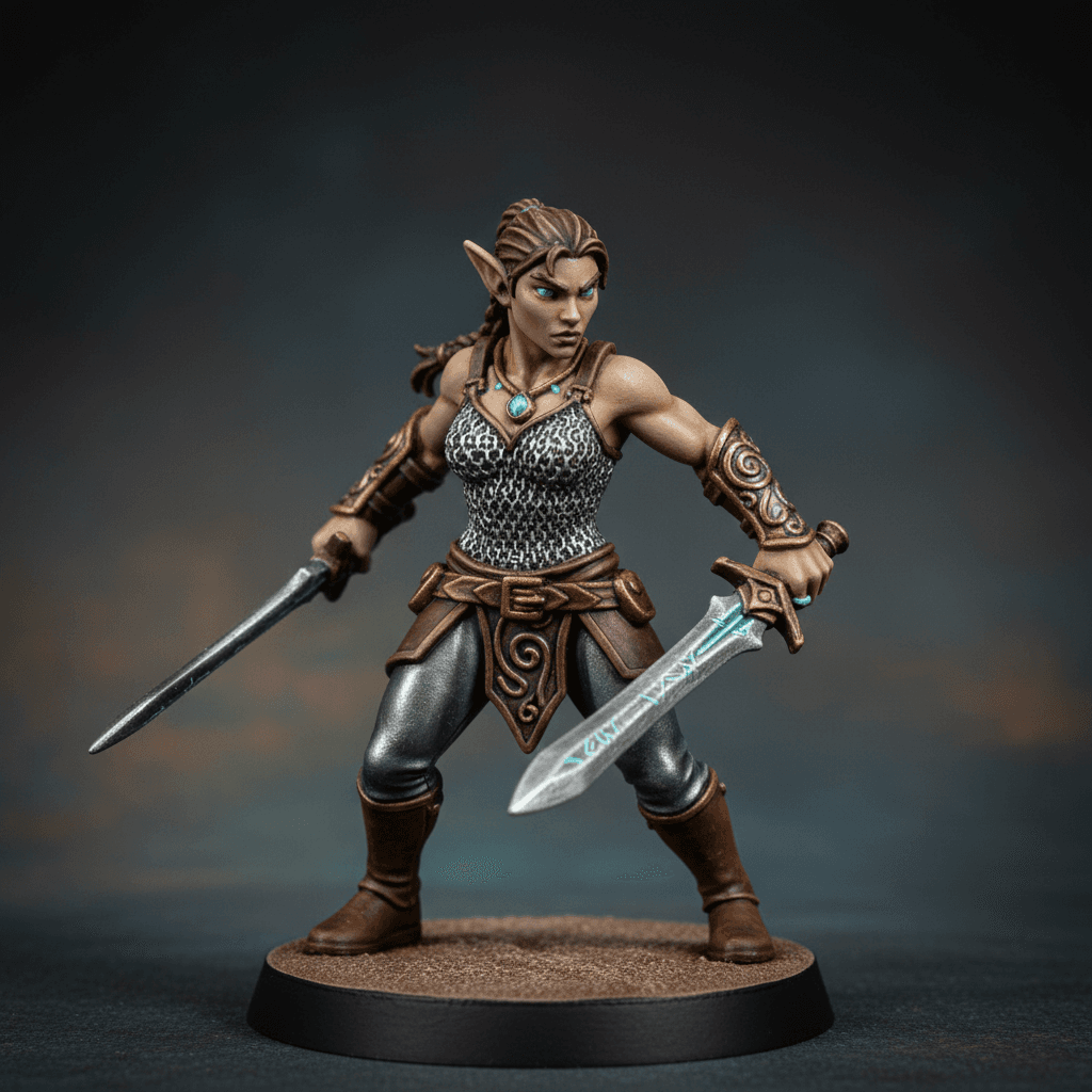 Adra Wood elf fighter