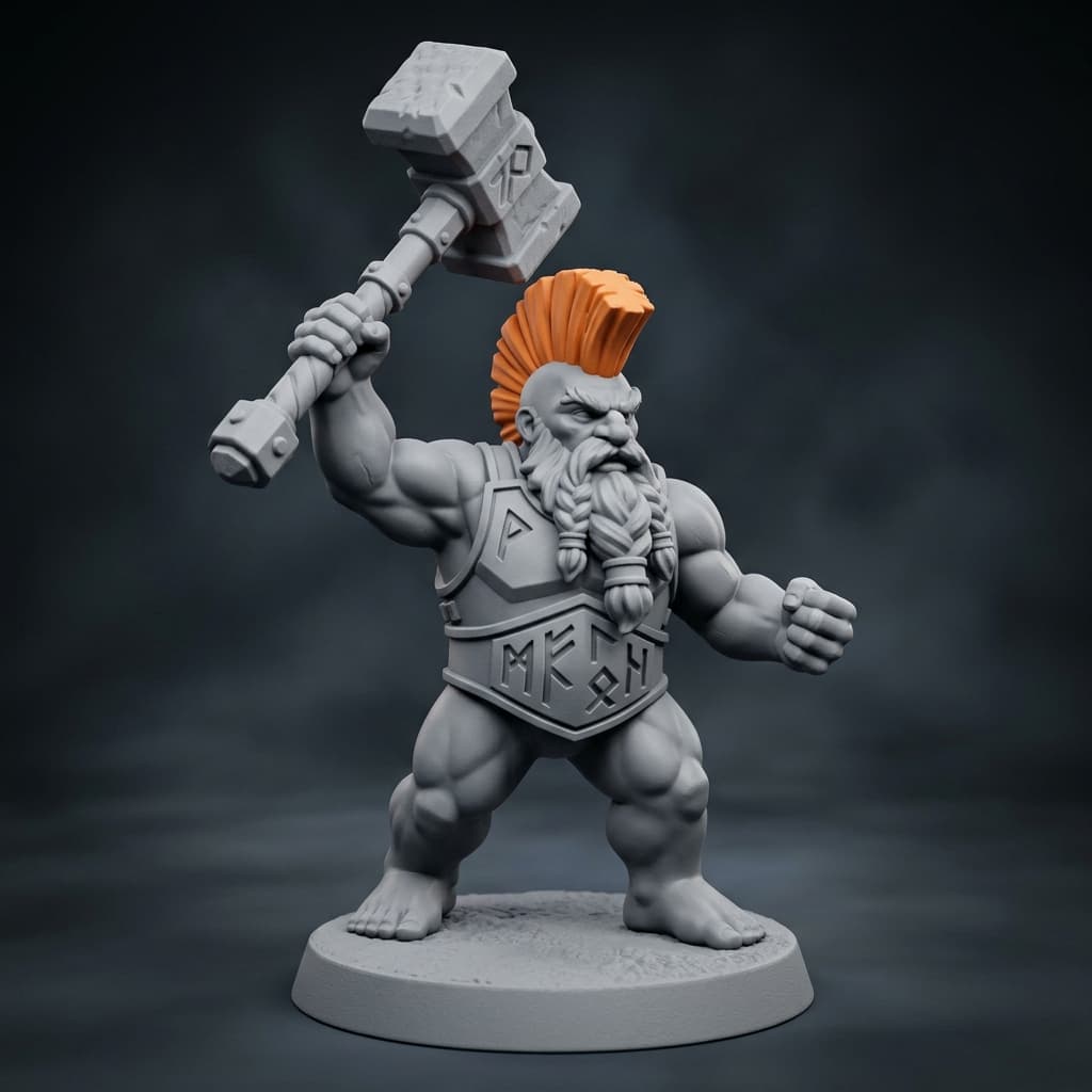 Roland mountain dwarf Frenzied Berserker