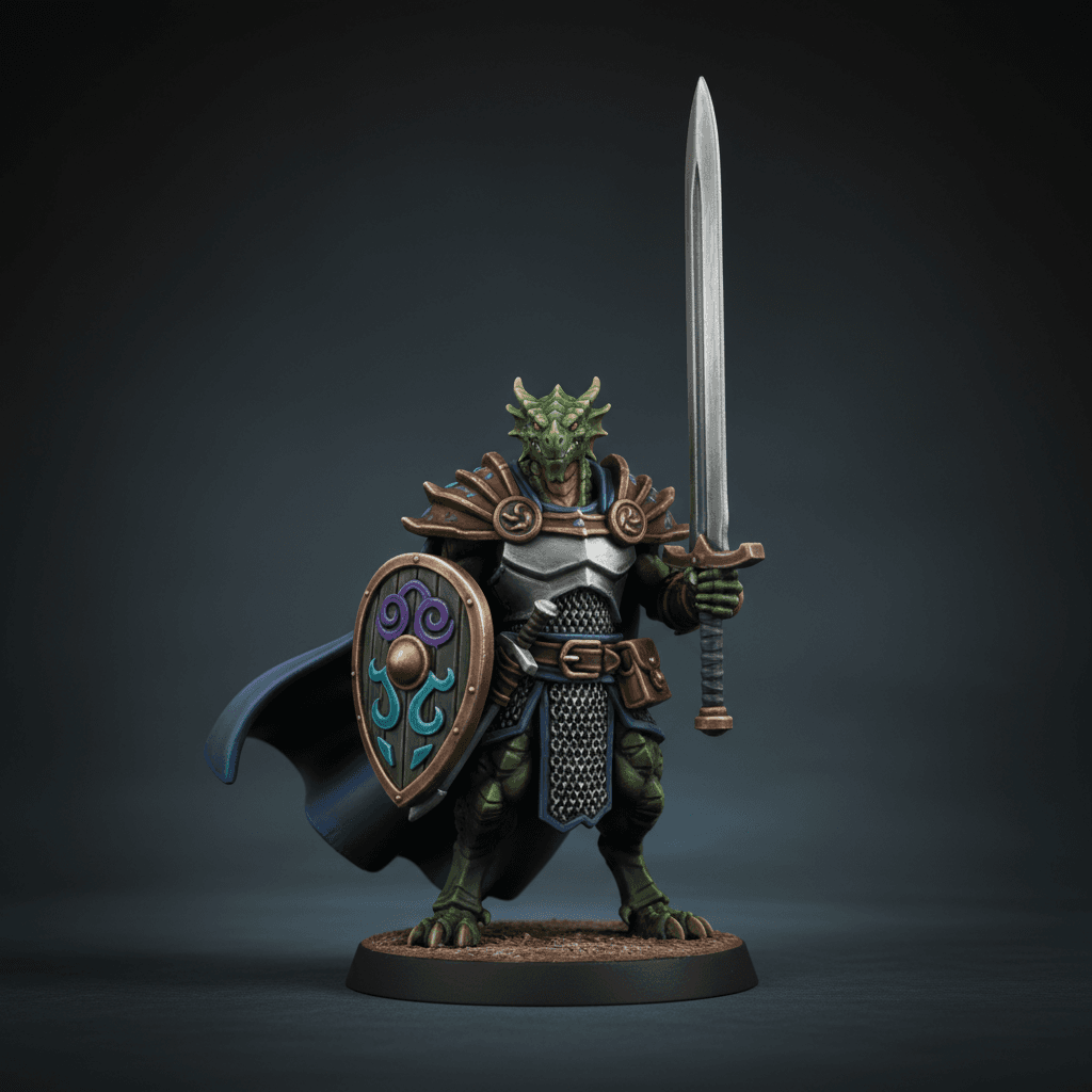 Rhogar Green Dragonborn Fighter