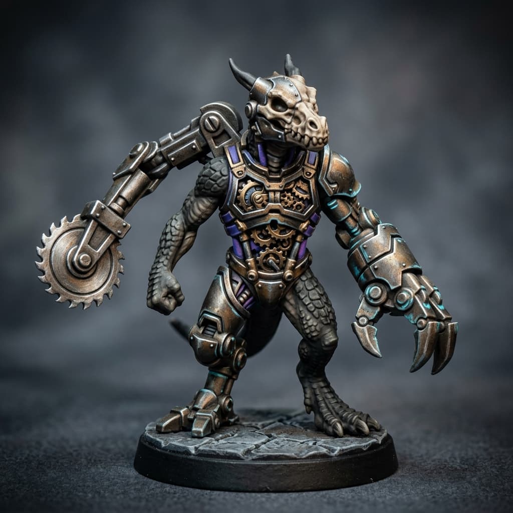 Mechanical Kobold made from machine parts and kobold parts Kobold Fighter