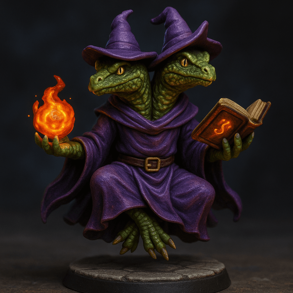 Two-headed Lizard Wizard Lizard-man Wizard