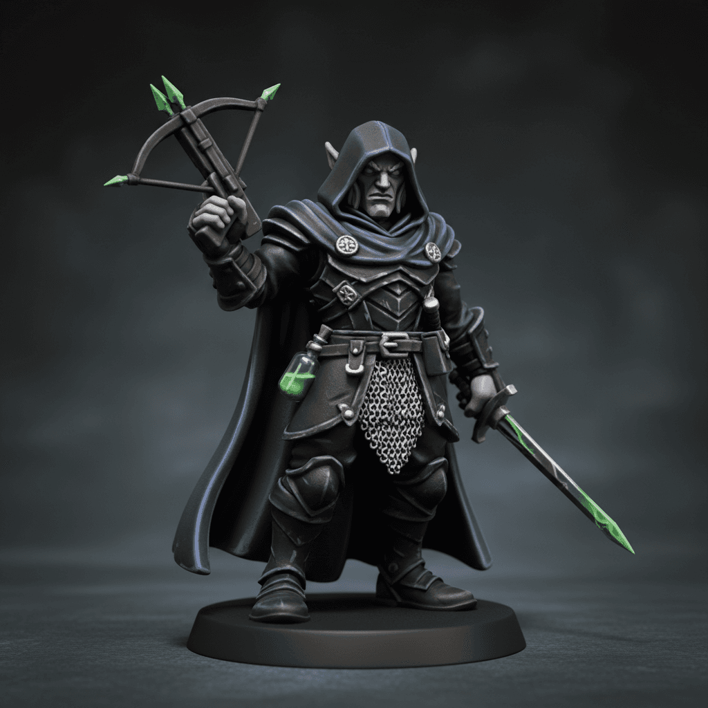 Amber Ebonflame Drow elf Rogue