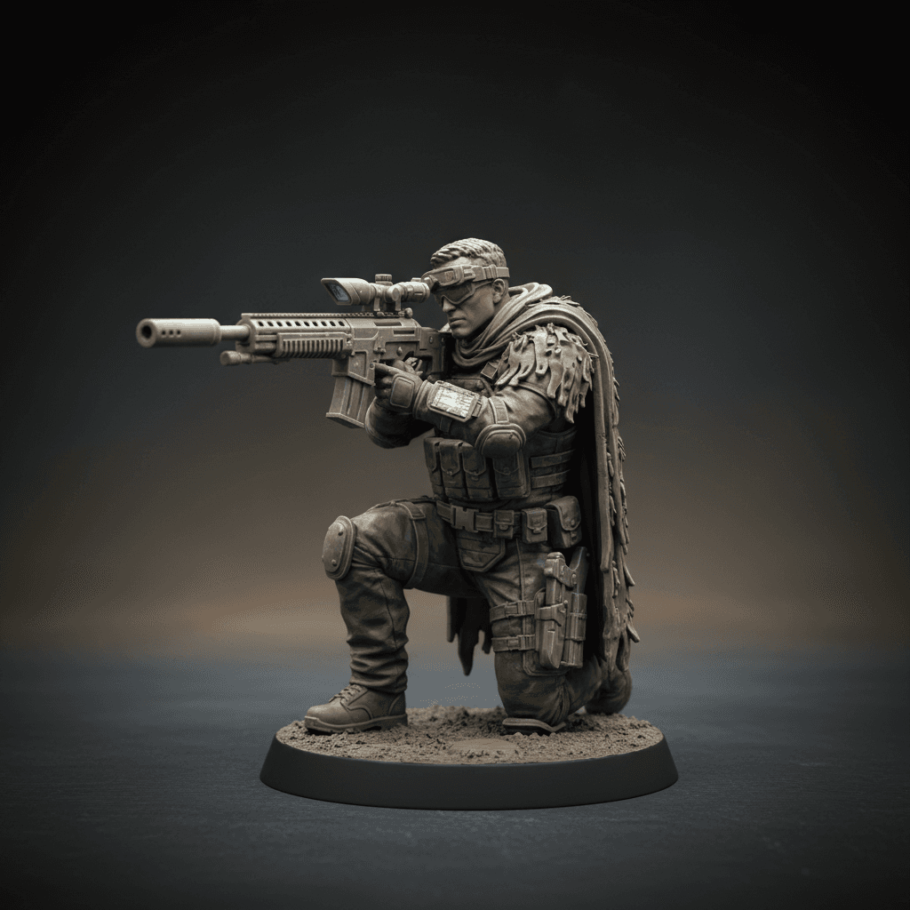 Cybernetic Recon Scout Human Sniper