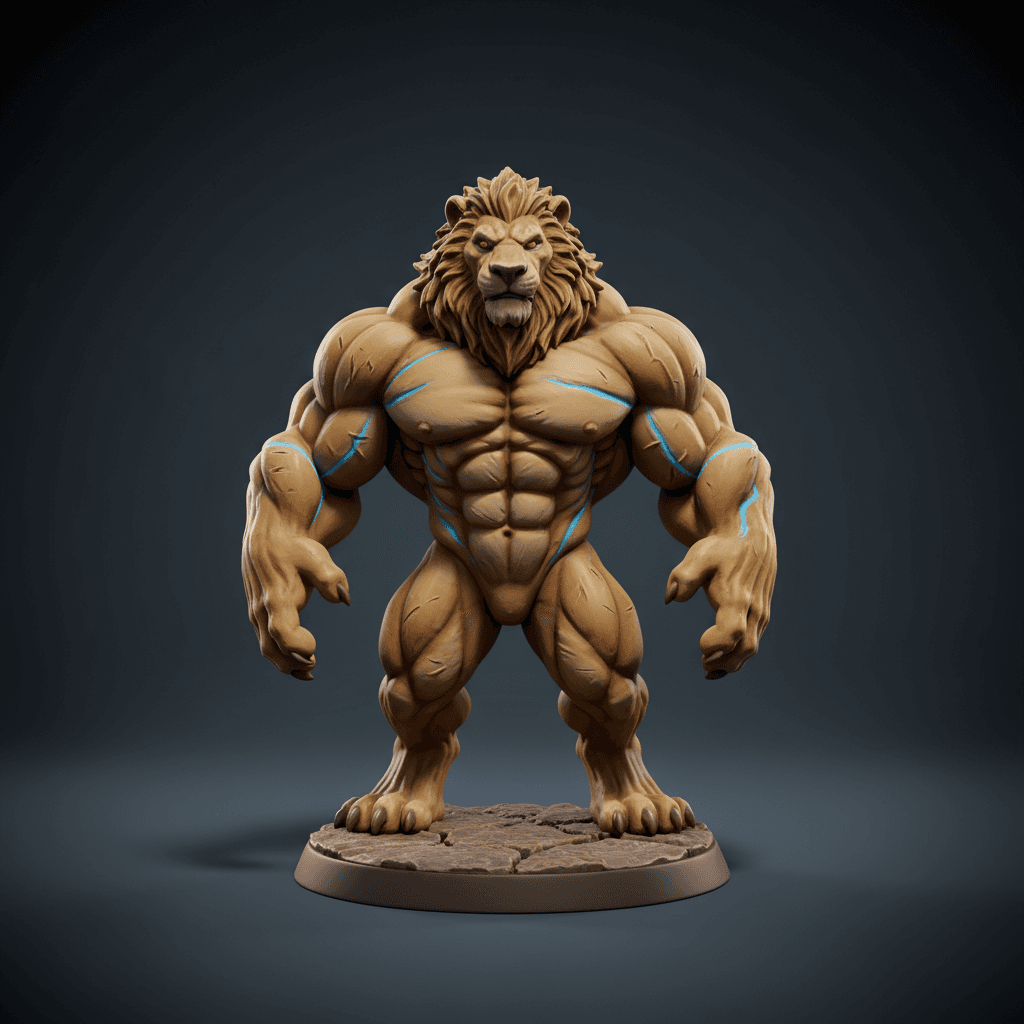 Leocules Blackmane Leonin Barbarian