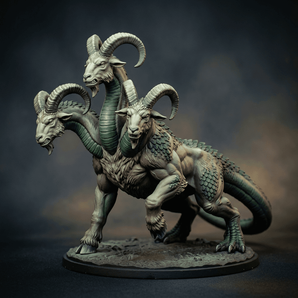 Goat hydra Monster quadruped