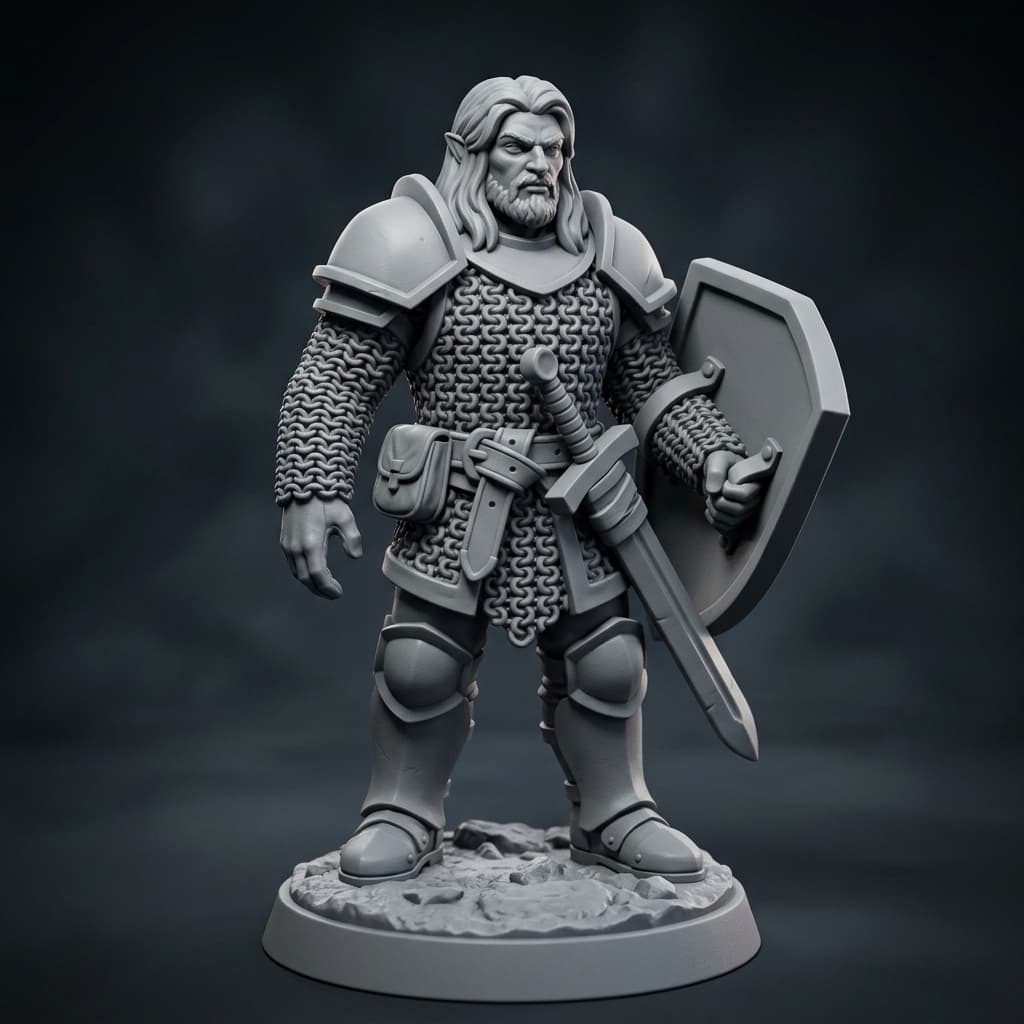 Joshik the Half-elf paladin Half-elf Paladin