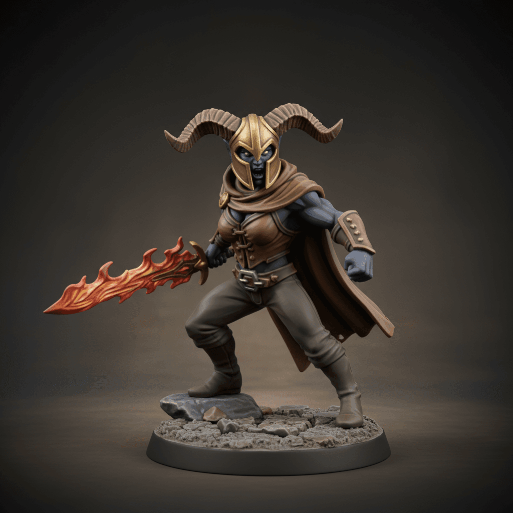 Calista Large Tiefling Barbarian