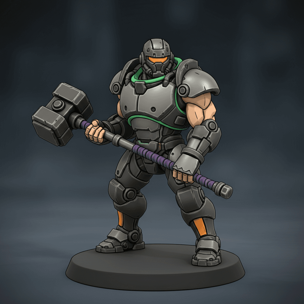 Gloomstalker Ranger Human machine hybrid Human wearing mech suit powerhouse